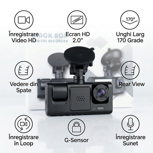 Camera Auto Smart Black Box HD – Martorul Tău De Încredere În Trafic📸